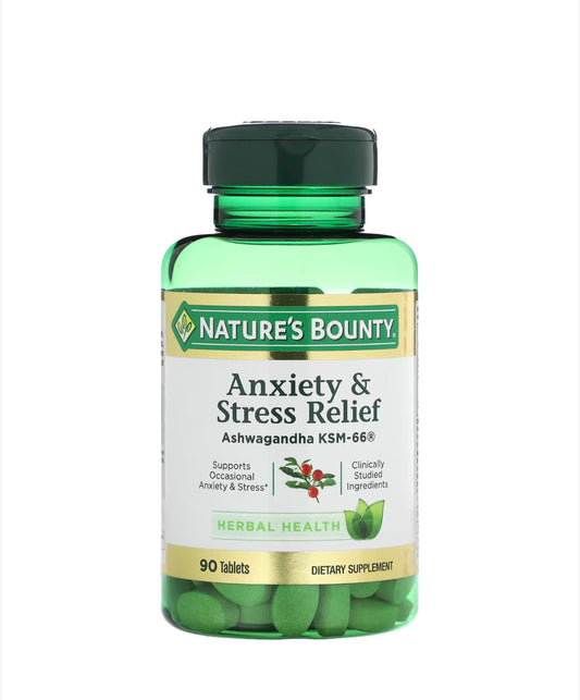 NATURE’S BOUNTY ANXIETY & STRESS RELIEF, 90 TABLETS