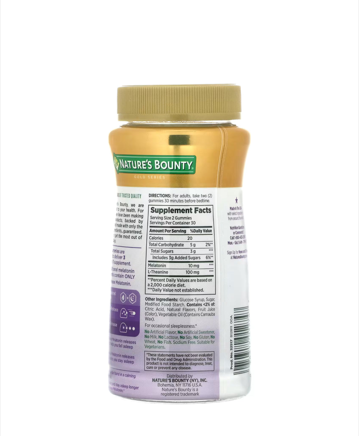 NATURE’S BOUNTY SLEEP 3 GUMMIES, BLUEBERRY