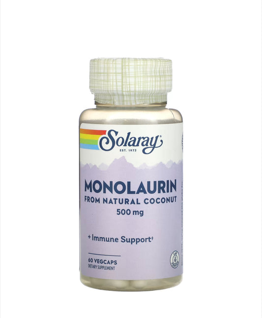 Pre-Order | Arrives in 5–10 Days – SOLARAY MONOLAURIN 500MG