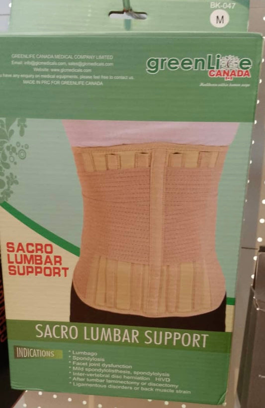 GREENLIFE CANADA SACRO LUMBAR SUPPORT