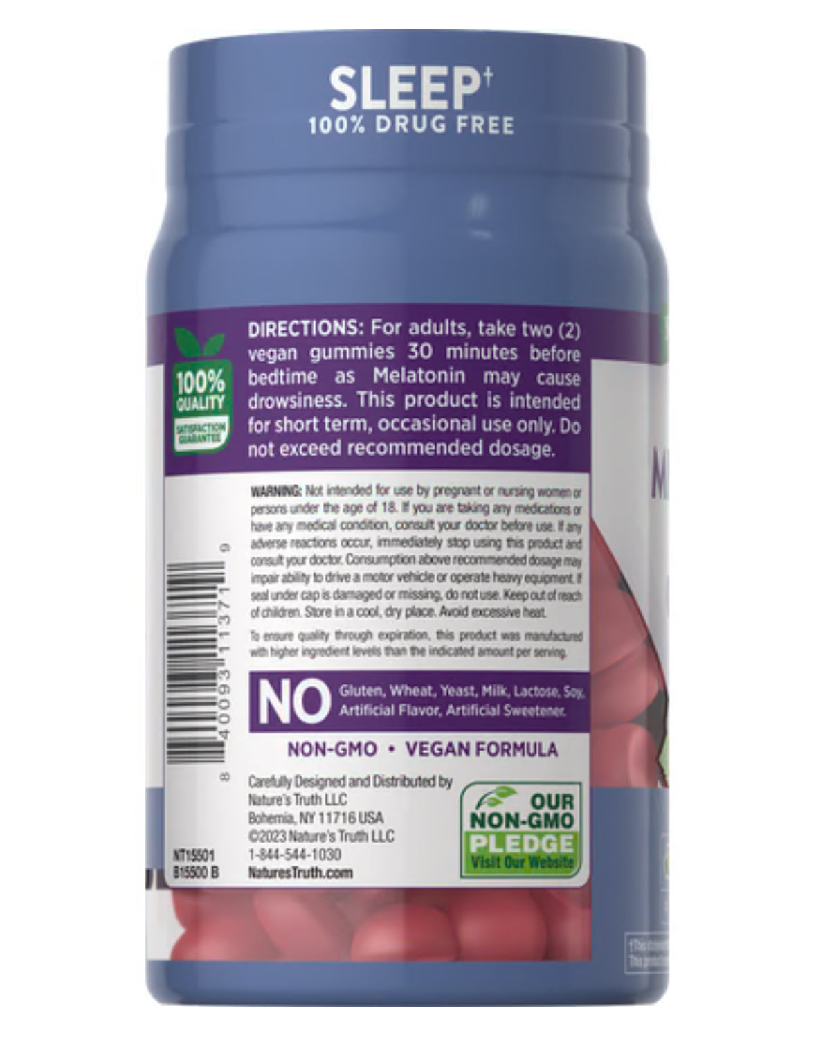 NATURE’S TRUTH SLEEP MELATONIN 10MG, 70 GUMMIES