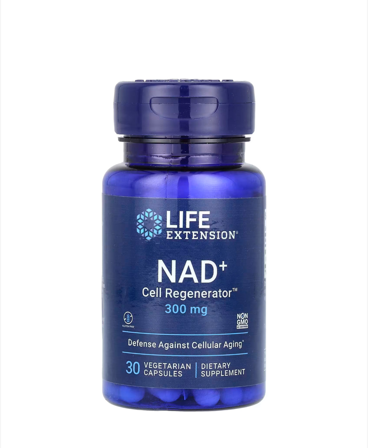LIFE EXTENSION NAD+ CELL REGENERATOR 300MG, 30 VEGETARIAN CAPSULES
