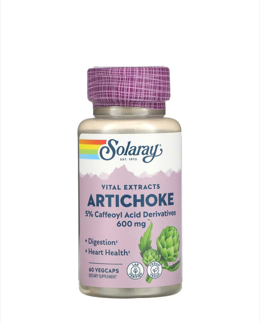 Pre-Order | Arrives in 5–10 Days – SOLARAY ARTICHOKE 600MG, 60 VEGCAPS