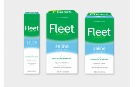 Fleet Laxative Saline Enema for Adult Constipation, 4.5 fl oz