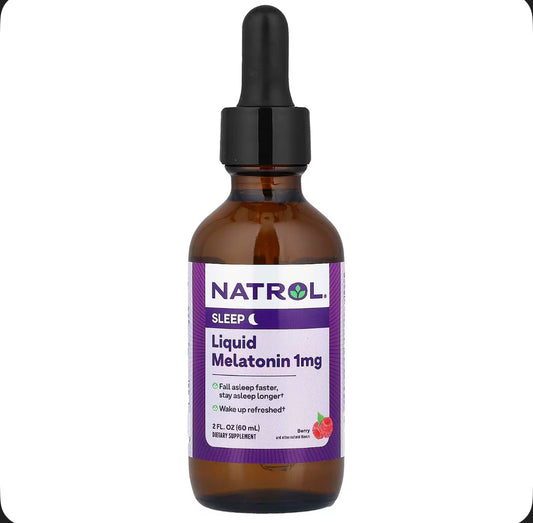 NATROL LIQUID MELATONIN SLEEP 1MG 60ML