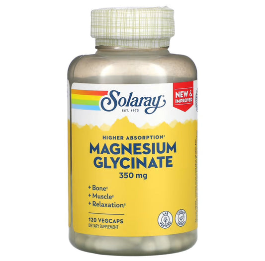 Pre-Order | Arrives in 5–10 Days – SOLARAY MAGNESIUM GLYCINATE 350MG