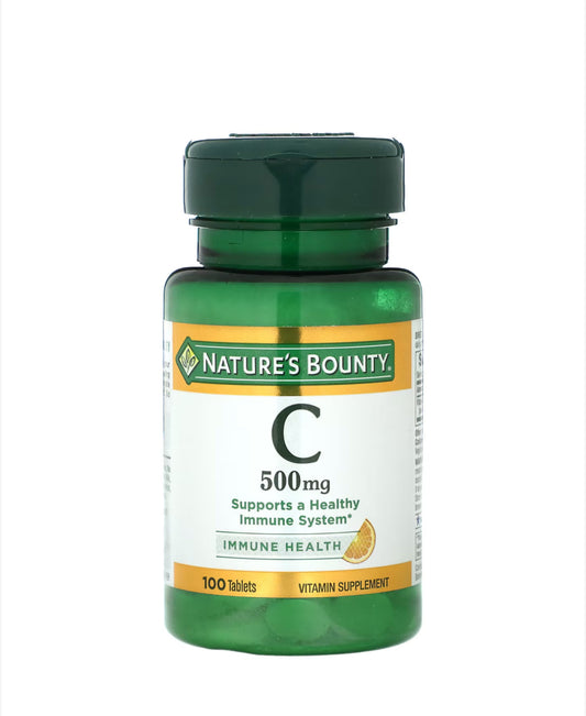 NATURE’S BOUNTY VITAMIN C 500MG, 100 TABLETS
