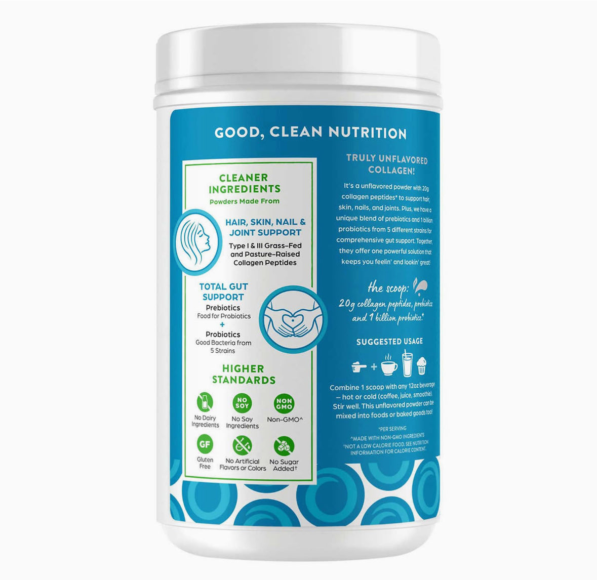 ORGAIN COLLAGEN PEPTIDES + PROBIOTICS UNFLAVORED 726G