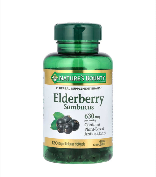 NATURE’S BOUNTY ELDERBERRY SAMBUCUS 630MG