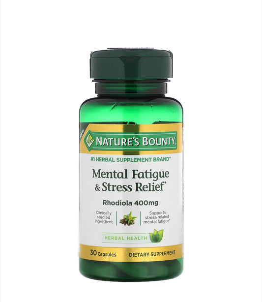 NATURE’S BOUNTY MENTAL FATIGUE & STRESS RELIEF 400MG, 30 CAPSULES