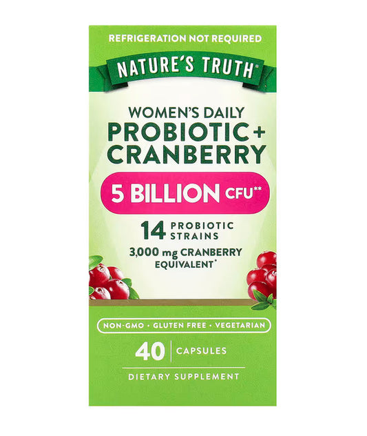 NATURE’S TRUTH PROBIOTIC +CRANBERRY