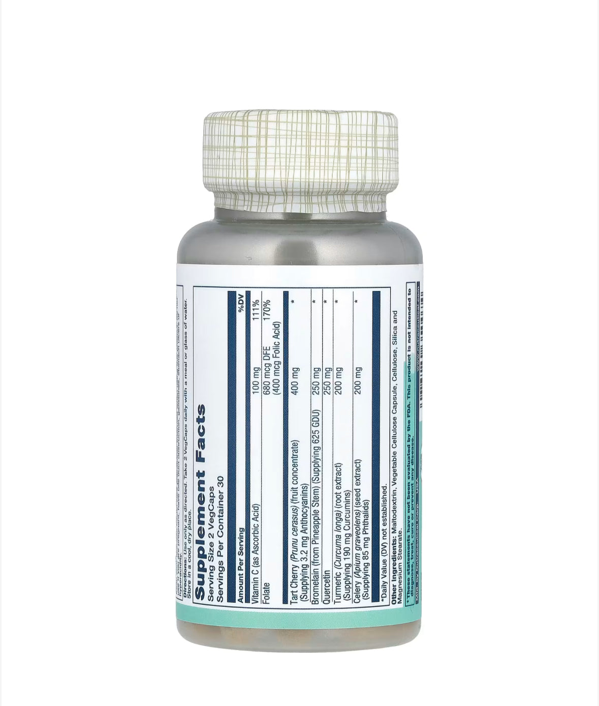 Pre-Order | Arrives in 5–10 Days – SOLARAY TOTAL CLEANSE URIC ACID, 60 VEGCAPS