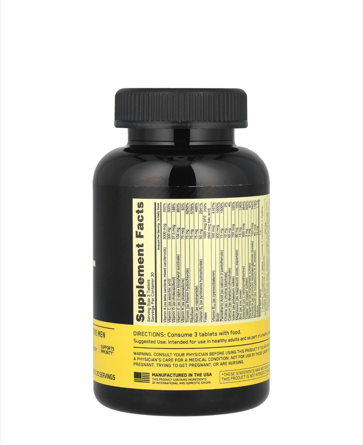 Pre-Order | Arrives in 5–10 Days – OPTIMUM NUTRITION OPTI-MEN, 90 TABLETS