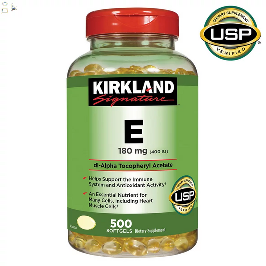 KIRKLAND VITAMIN E 180MG, 500 SOFTGELS