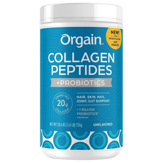 ORGAIN COLLAGEN PEPTIDES + PROBIOTICS UNFLAVORED 726G