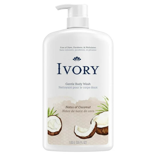 IVORY GENTLE BODY WASH, COCONUT SCENT