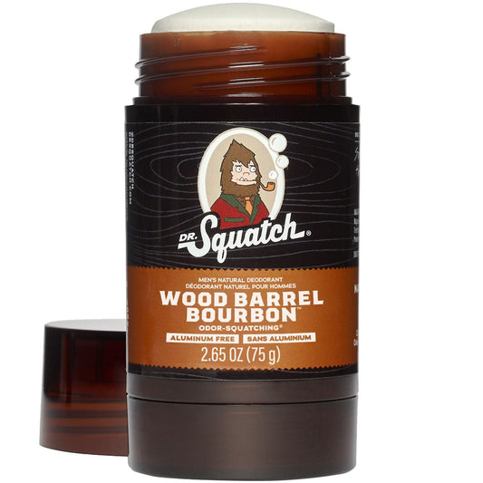 DR. SQUATCH MEN’S NATURAL DEODORANT- WOOD BARREL BOURBON