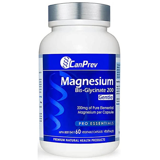 CANPREV MAGNESIUM BISGLYCINATE 200MG, 60 CAPSULES