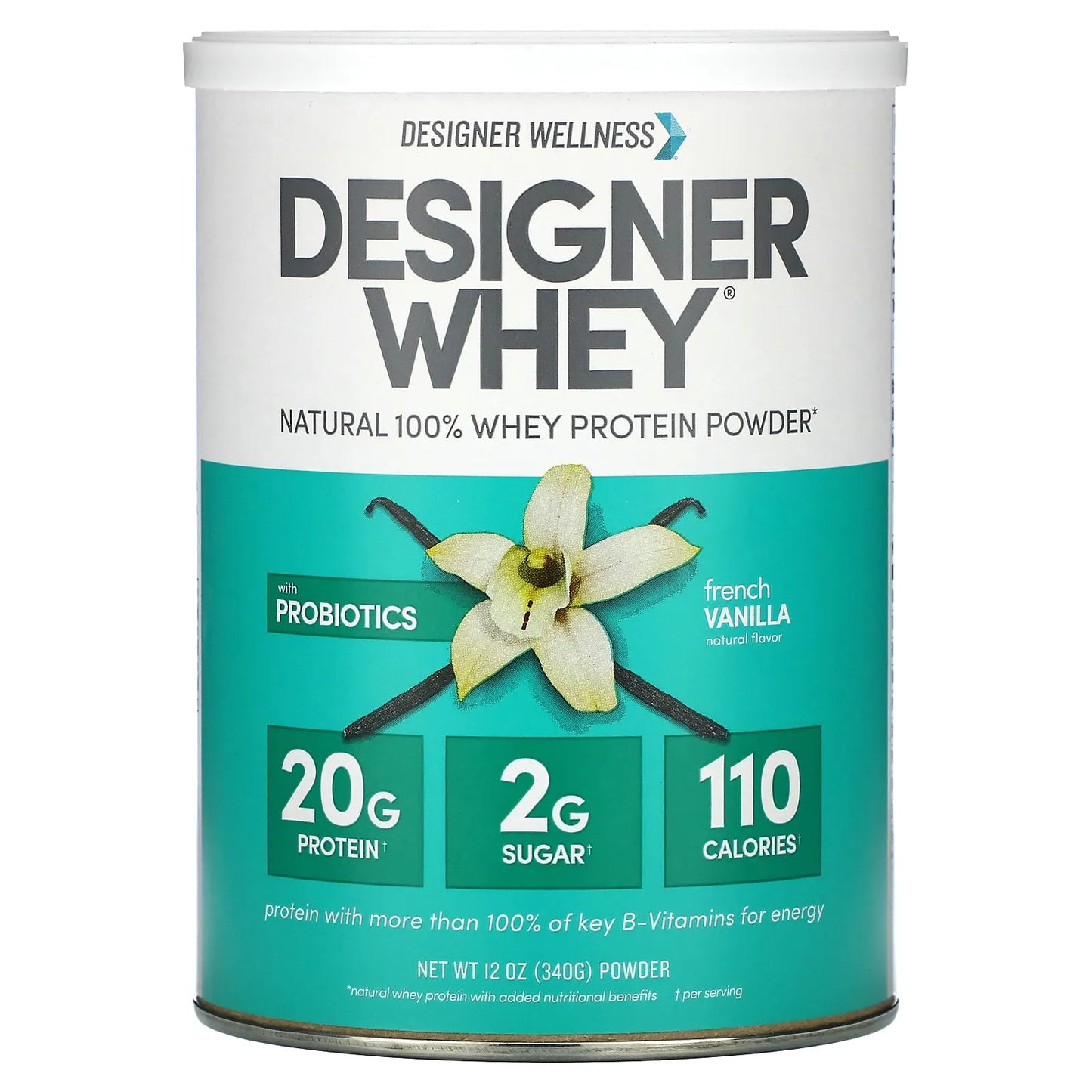 Pre-Order | Arrives in 5–10 Days – Designer Wellness
Designer Whey, Natural 100% Whey Protein Powder, French Vanilla, 12 oz (340 g)