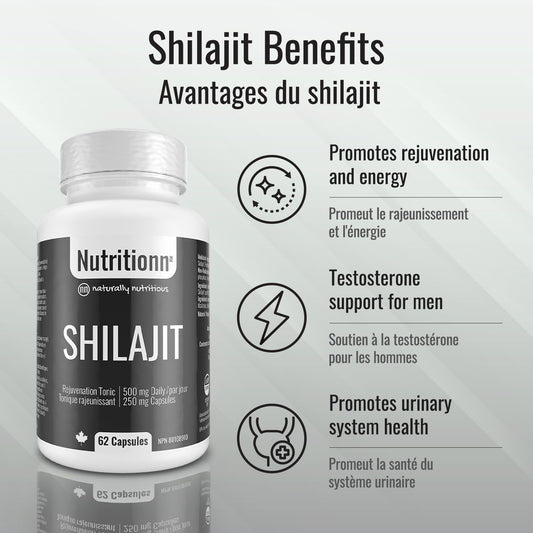 NUTRITIONN SHILAJIT 500MG, 62 CAPSULES