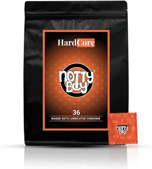 NOTTYBOY HARDCORE RAISED DOTS LUBRICATED CONDOMS