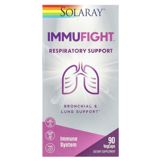 Pre-Order | Arrives in 5–10 Days – Solaray
ImmuFight™, Respiratory Support, 90 VegCaps