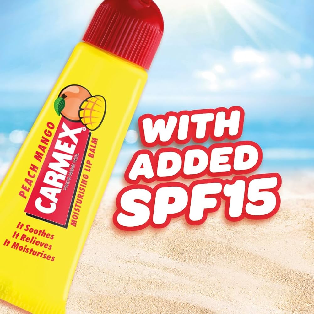 CARMEX MOISTURISING LIP BALM, PEACH MANGO