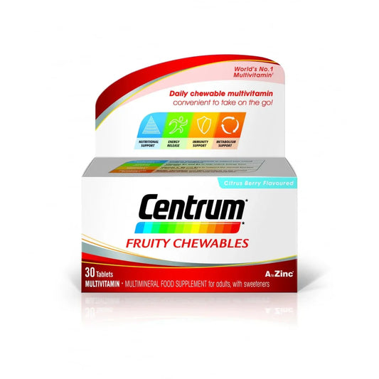 CENTRUM FRUITY CHEWABLES, 30 TABLETS