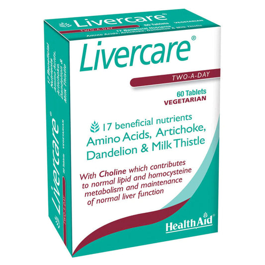 HEALTHAID LIVERCARE TWO-A-DAY, 60 TABLETS