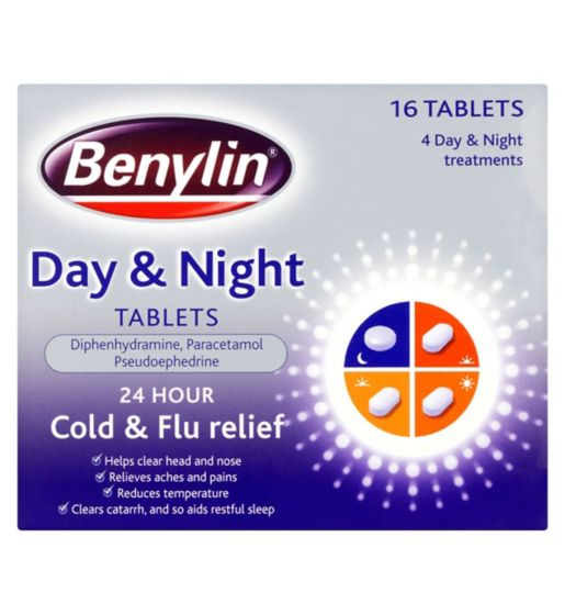 BENYLIN DAY & NIGHT, 16 TABLETS
