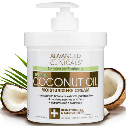 ADVANCED CLINICALS COCONUT OIL MOISTURIZING CREAM