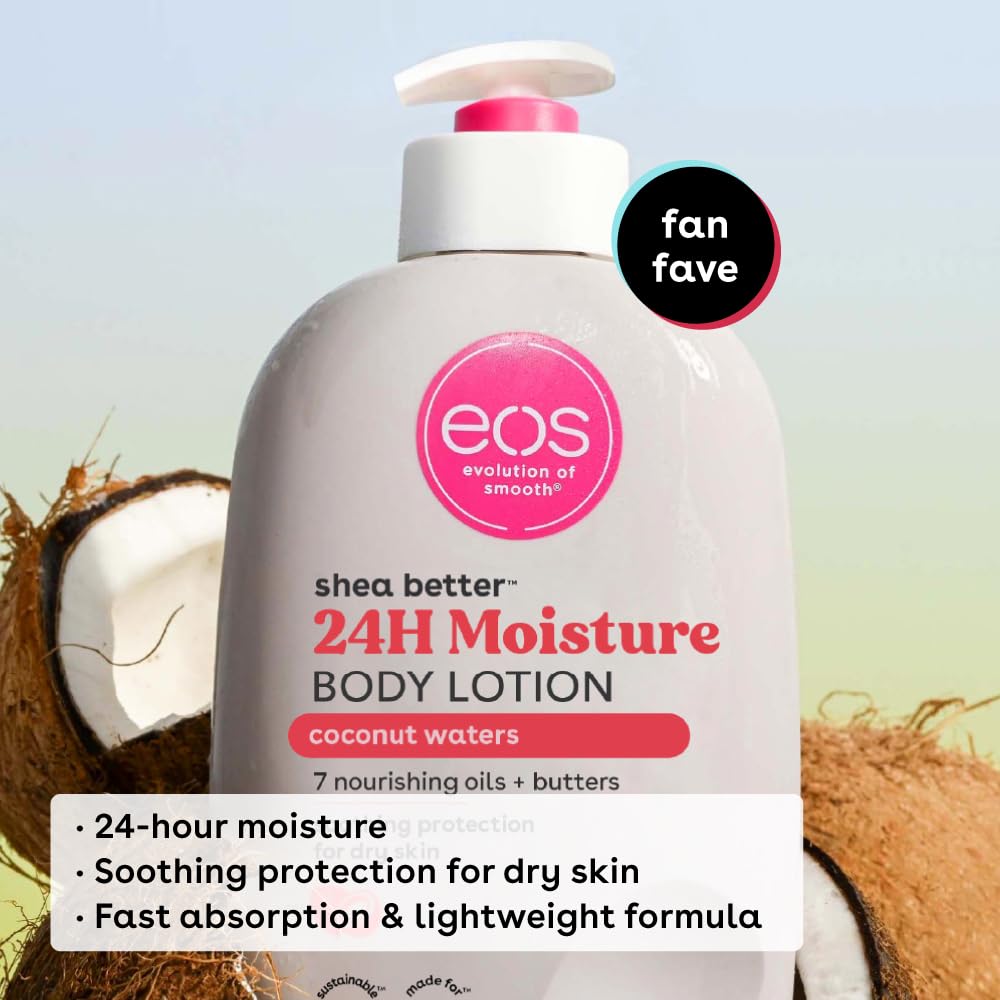 EOS SHEA BUTTER 24H MOISTURE BODY LOTION COCONUT WATERS