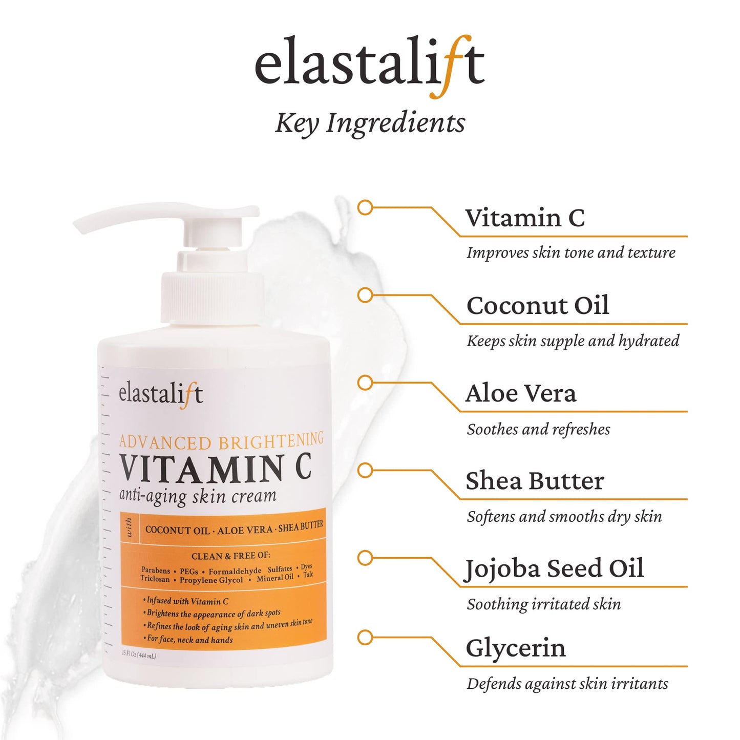 ELASTALIFT ADVANCED BRIGHTENING VITAMIN C ANTI-AGING SKIN CREAM