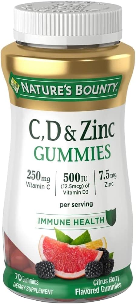 NATURE’S BOUNTY C, D & ZINC GUMMIES
