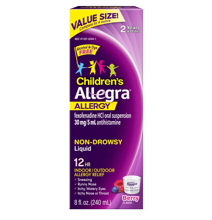 CHILDREN’S ALLEGRA ALLERGY LIQUID 120ML