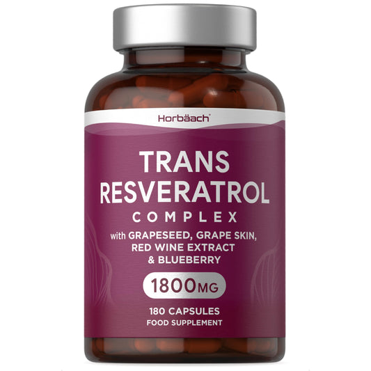 HORBÄACH TRANS RESVERATROL COMPLEX 1800MG, 180 CAPSULES