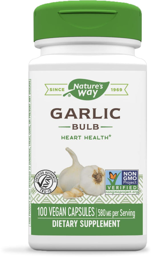 NATURE’S WAY GARLIC BURB, 100 VEGAN CAPSULES