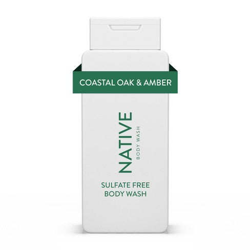 NATIVE BODY WASH COASTAL OAK & AMBER