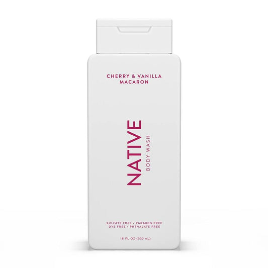 NATIVE BODY WASH CHERRY & VANILLA MACARON