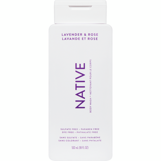 NATIVE BODY WASH LAVENDER & ROSE