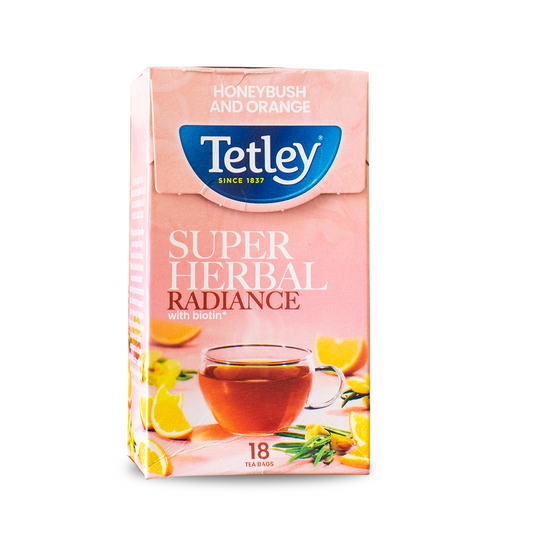 TETLEY SUPER HERBAL RADIANCE WITH BIOTIN, 18 TEA BAGS