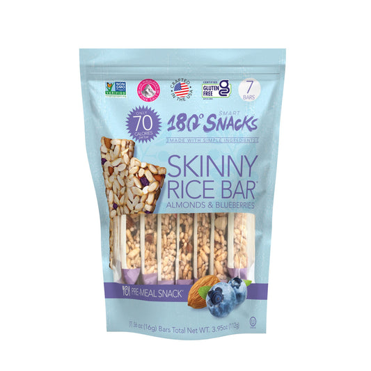 180 SNACKS SKINNY RICE BAR ALMONDS & BLUEBERRIES