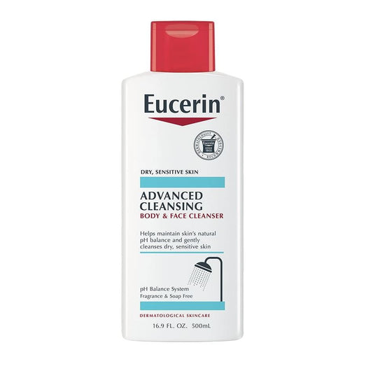 EUCERIN ADVANCED CLEANSING FACE & BODY CLEANSER 250ML - E-Pharmacy Ghana
