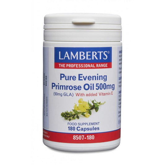 LAMBERTS PURE EVENING PRIMROSE OIL 500MG, 180 CAPSULES