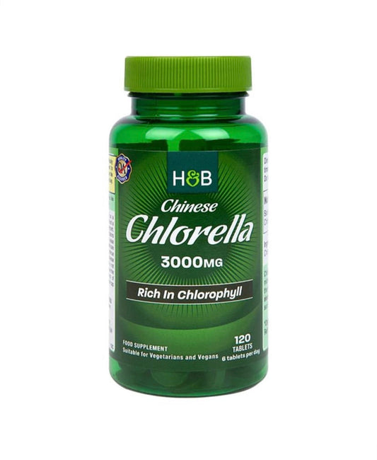 HOLLAND & BARRETT CHINESE CHLORELLA 3000MG, 120 TABLETS