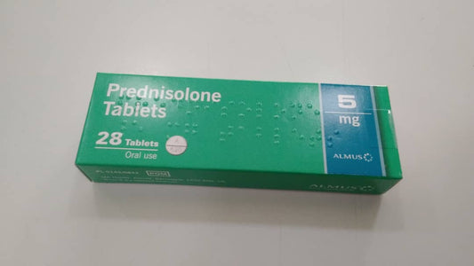 PREDNISOLONE 5MG, 28 TABLETS (ALMUS)