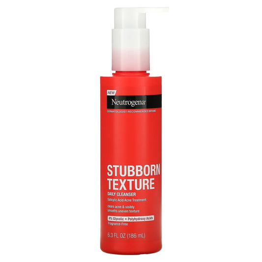 NEUTROGENA STUBBORN TEXTURE DAILY CLEANSER 186ML
