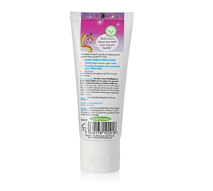 BRUSH-BABY KIDS NATURAL STRAWBERRY TOOTHPASTE