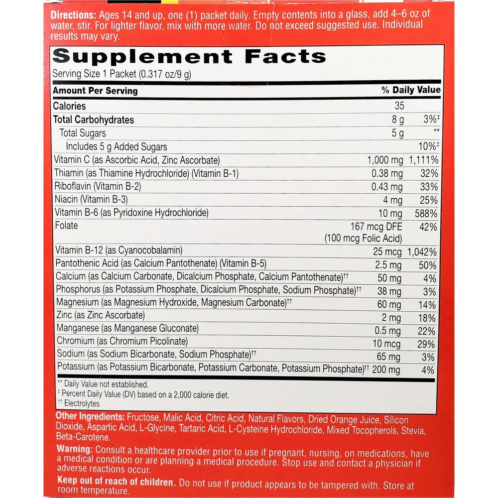 21ST CENTURY IMMUBLAST VITAMIN C, 30 EFFERVESCENT PACKETS