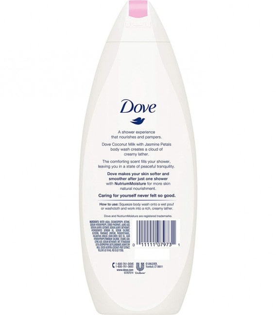 DOVE PURELY PAMPERING COCONUT MILK & JASMINE PETALS BODY WASH 750ML